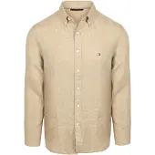 Tommy Hilfiger Overhemd Linnen Beige