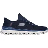 SKECHERS Sneakers laag 'Glide-Step - Noxus' marine / navy / grijs / donkeroranje