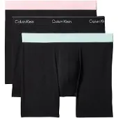 Calvin Klein Boxershorts pastelblauw / pastelroze / zwart / wit