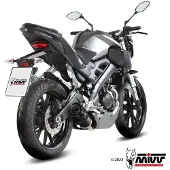MIVV Gp 1x1 Yamaha Mt-125 15-19/yzf R125 14-18 Gehomologeerd Compleet Uitlaatsysteem
