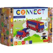 Trefl bouwblokken Connect M Bus Pick-up FSC Mix 70% speelgoed.