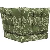 vidaXL Buitenbankkussen Polyester Blad Design 60 x 40 x 10 cm