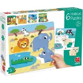 Goula Jumbo - - 6 Habitat Puzzle - Educatief Spel