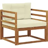 vidaXL Buiten Midden Sofa Naturel