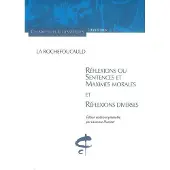 Honore Champion Réflexions ou sentences et maximes morales - François De La Rochefoucauld