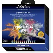 Staedtler - Brush Pen Pigment 24 pcs assorted (371C24-1)