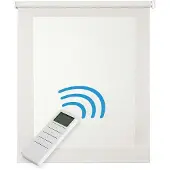 STORESDECO - Motorgecontroleerd Screen rolgordijn, thermische isolatie,Wit 160x250cm