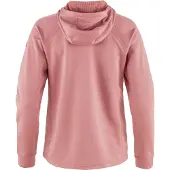 Fjällräven - Dames wandel- en bergkleding - Abisko Grid Fleece Hoodie W Dusty Rose voor Dames van Gerecycled Polyester - Maat S - Roze