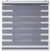 STORESDECO - Premium Duo rolgrodijn met aluminium afwerking Grijs, 60x250 cm