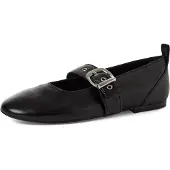 Tamaris Ballerina met riempjes zwart