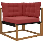 vidaXL Buitenbankkussen Polyester Wijnrood 68,5 x 68,5 cm