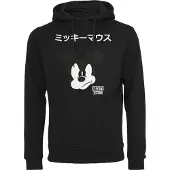 Mc Clothes Sweatshirt 'Mickey Japanese' zwart / wit