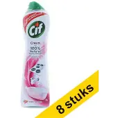 Cif Aanbieding: 8x vloeibaar schuurmiddel Pink Flower (500 ml)