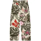 Schiesser Pyjamabroek crème / kaki / pink / lichtrood