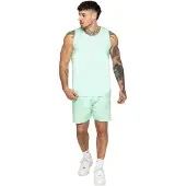 Enzo | Heren gym trainingspak met vest en korte broek