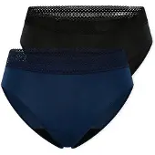 Schiesser Slip ' Care ' royal blue/koningsblauw / zwart