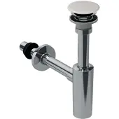 Geberit ONE - Design sifon met afvoer, chroom/wit 151.019.01.1