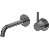 Saniclear Manchester inbouw wastafelkraan 2-gats gun metal PVD