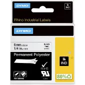 Dymo Tape 1805442 Zwart op wit (6 mm)