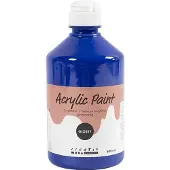 Packlinq Acrylverf Glossy, blauw, 500 ml/ 1 fles