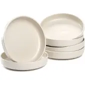 Leonardo Roma bord diep 20cm creme - set/6