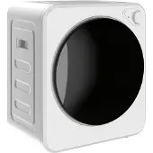 HOMCOM Wasdroger-Staal, roestvrij staal-48L x 44B x 57H cm-Wit