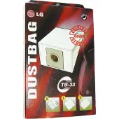 LG Stofzuigerzakken TB-33 - TURBO 2700 - 2900 - V3300 - V3310 - V3314 - 5 stuks