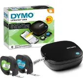 Dymo LetraTag 200B-labelmaker met bluetooth | Compacte labelprinter | Verbinding via draadloze bluetoothtechnologie met iOS en Android | Inclusief 2 soorten labeltape
