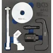 Bgs Accessoires voor gereedschapskoffers, Werkplaatswagen inzetstuk 1/6: Injectoruittrekker voor Bosch CDI injectoren 6 stuks.