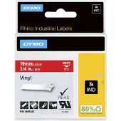 Dymo Tape 1805422 Wit op rood (19 mm)
