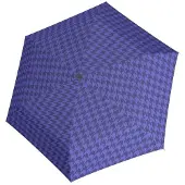 Doppler Opvouwbare Paraplu Havanna Denver Blauw - Fiberglass - Dsn 90 cm - Opgevouwen 23 cm - Doppler