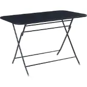 En.casa Klaptafel Sande tuintafel metaal vierkant 71x110x70 cm zwart []