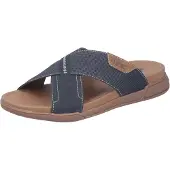 Rieker Slippers blauw H-leest Synthetisch Maat 41
