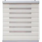 STORESDECO - Premium Duo rolgrodijn aluminium afwerking Linnen, 180x250 cm