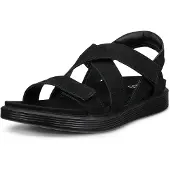 Ecco Soft Sandalen zwart Leer - Maat 38