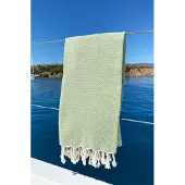 Asir - Fouta - Okkernoot Groen - 95 x 190 cm