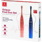 Oclean Elektrische tandenborstel, Elektrische tandenborstel Vind Dou set rood/blauw (Sonische tandenborstel)