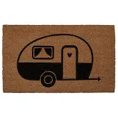 Clayre & Eef Deurmat 75x45x1 cm Bruin Kokos