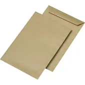 Mailmedia Mail Media envelop C5 gegomd, zonder venster, bruin