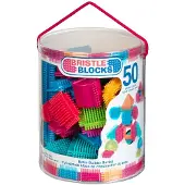 Battat Toys Battat Basic Builder: Emmer met 50-delig bouwspeelset met bouwblokken voor peuters