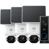 Eufy SoloCam E42 3-Pack + Video Doorbell E340
