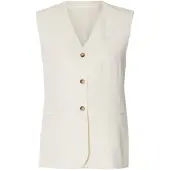 Selected Oversized Gilet Dames Wit 36