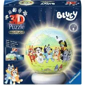 Ravensburger – Bluey – 3D Puzzle-Ball Nachtlicht – 73 Stukjes