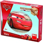Dino Toys Houten blokken puzzel Cars - (6-in-1, 12 blokken)