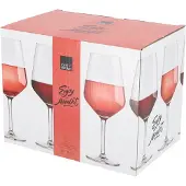 Royal Leerdam Enjoy The Moment Wijnglazen 53 cl / 530 ml | Set van 6 Stuks | Geschikt voor Rode en Witte Wijn | Glas | Vaatwasserbestendig