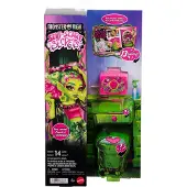 Monster High Self-Scare Secrets - Venus McFlytrap modepop met 13 realistische accessoires