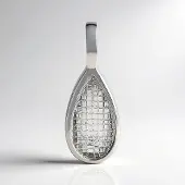Cavill - Zilveren Hanger - 925 Sterling Zilver - Witte Kwarts Fancy Peervorm 3,513 ct - Luxe Elegante Drappelvorm Hanger Dames