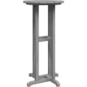 vidaXL Bartafel Lichtgrijs 55 x 55 x 107 cm Polyetheen