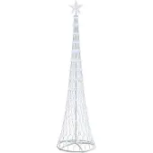vidaXL LED kerstboom met 290 LED met standaard Koudwit 250 cm Metaal