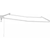 vidaXL Uitschuifbaar zonneschermframe, wit, 350 x 250 cm, aluminium
